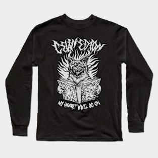 Celine Dion Cats Death Metal Long Sleeve T-Shirt